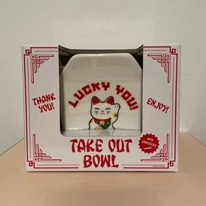 MAD Engine Ceramic Bowl “Lucky You” with Chopsticks